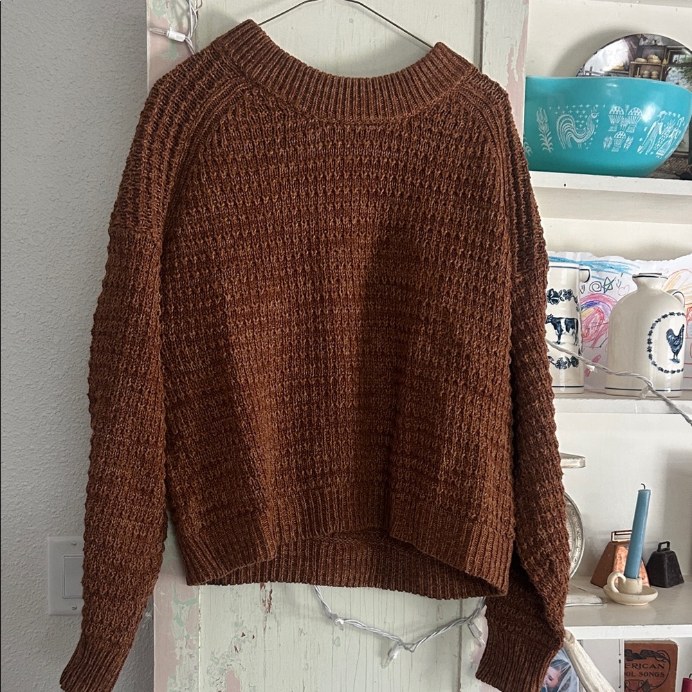 Cozy Chunky Knit Sweater - Brown